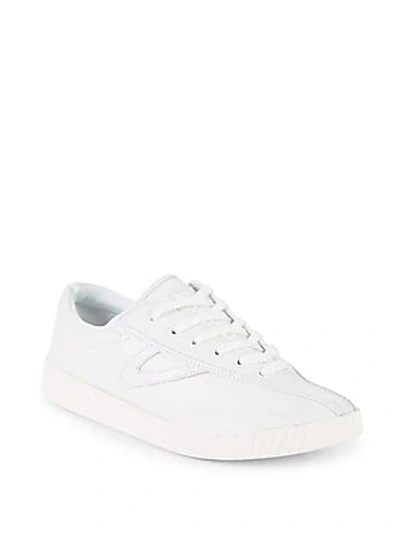 Tretorn Nylite 2 Plus Leather Sneakers In White | ModeSens