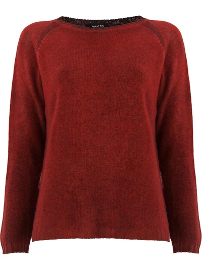 Shop Avant Toi Knitted Jumper - Red