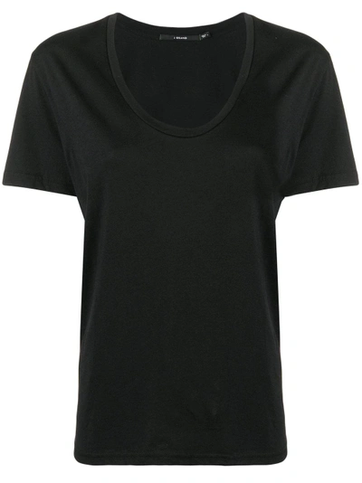 Shop J Brand Scoop Neck Short Sleeved T-shirt In Black
