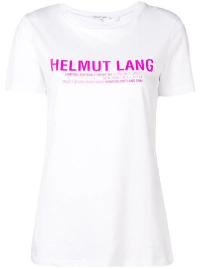 Shop Helmut Lang Logo Print T-shirt