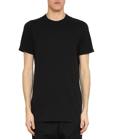 Shop Rick Owens Black Cotton Level T-shirt In Nero