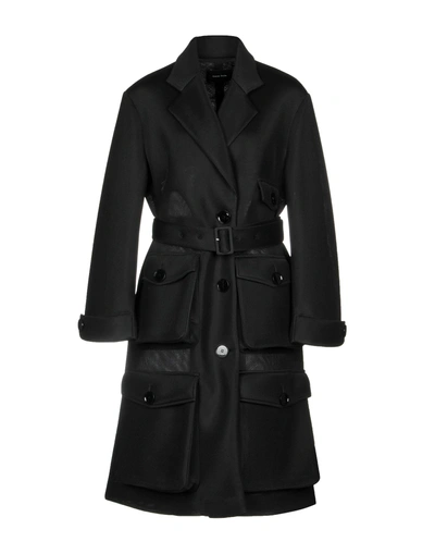 Shop Simone Rocha Coat In Black