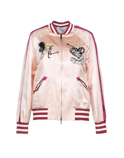 Shop Valentino Bomberjacke In Pink