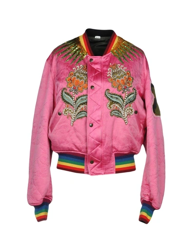 Shop Gucci Bomber In Pink