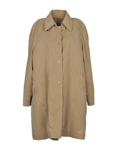 Shop Vetements Synthetic Down Jackets In Camel