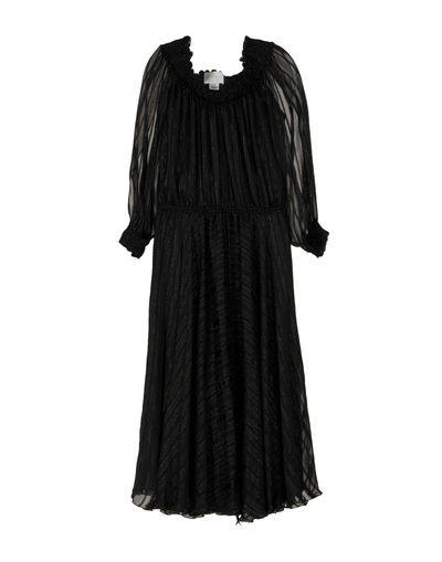 Shop Erin Fetherston Midi Dress In Black