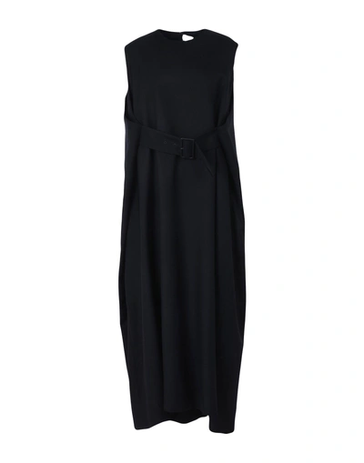 Shop Noir Kei Ninomiya 3/4 Length Dress In Black