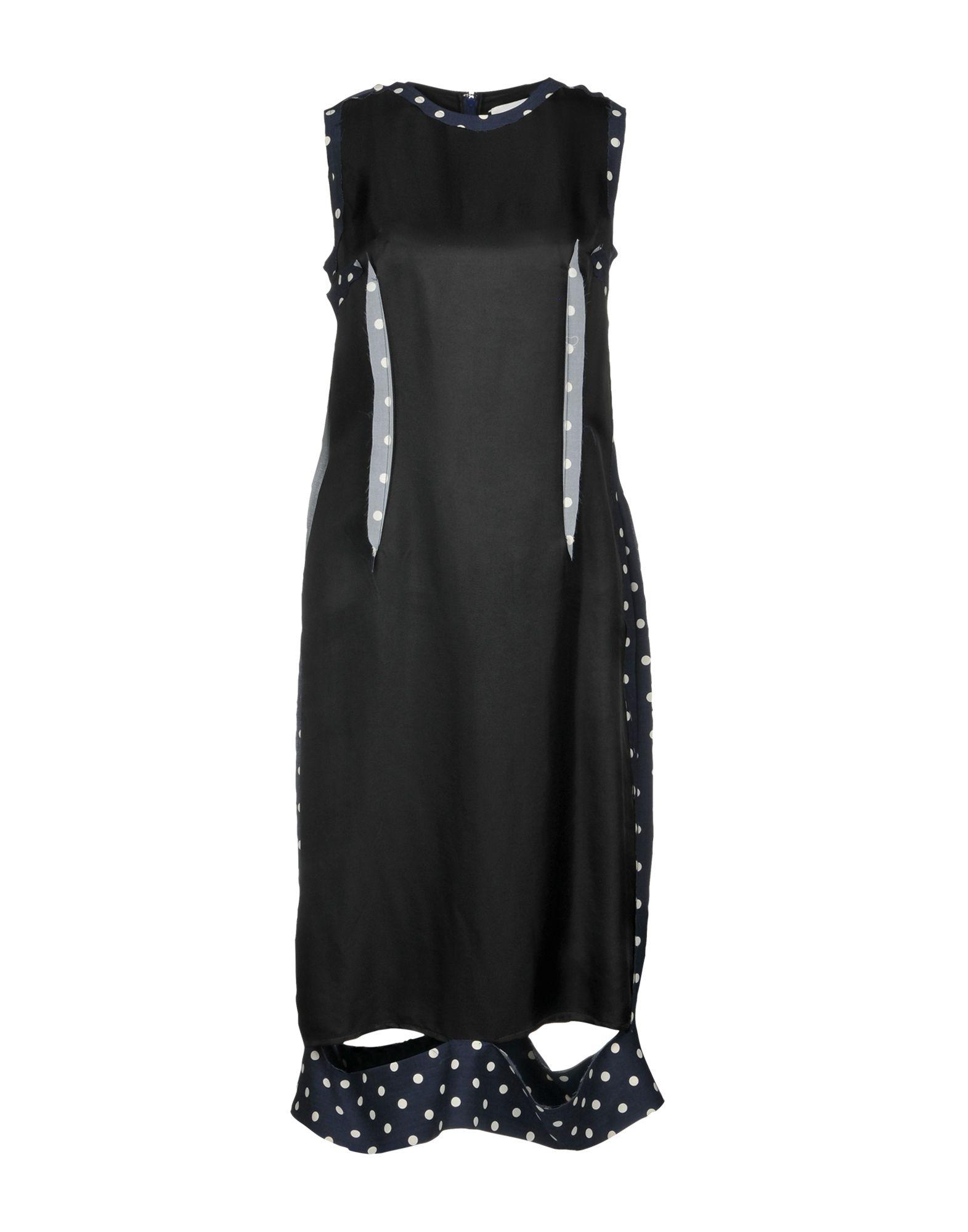 Maison Margiela Midi Dress In Black | ModeSens
