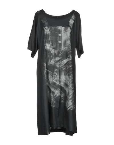 Shop Mcq By Alexander Mcqueen Knee-length Dresses In Steel Grey
