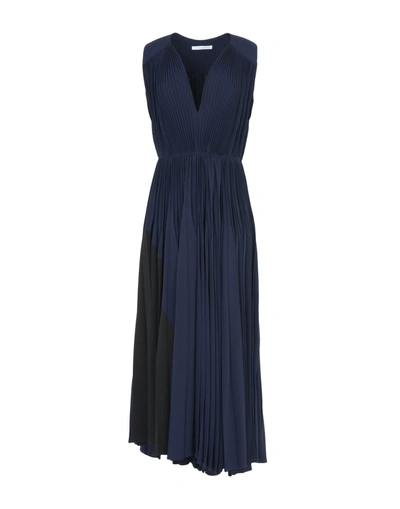 Shop Julia Jentzsch Long Dress In Dark Blue