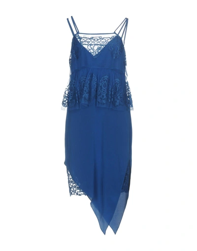 Shop Michelle Mason Short Dress In Blue
