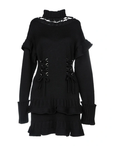 Shop Alexander Mcqueen Short Dress In Black