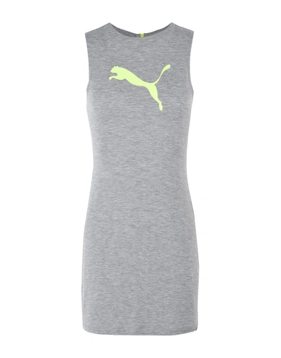 Shop Fenty X Puma Short Dresses In Grey