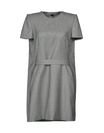 Shop Alexander Mcqueen Short Dress In Grey