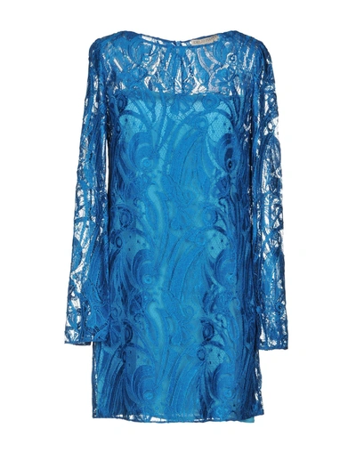 Shop Emilio Pucci Short Dresses In Blue