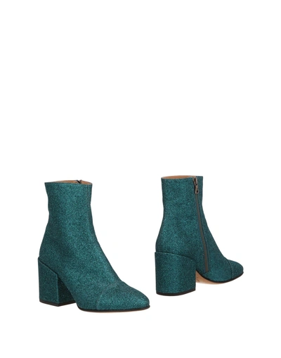 Shop Dries Van Noten Ankle Boots In Turquoise