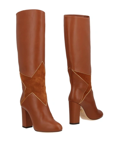 Shop Charlotte Olympia Boots In Brown