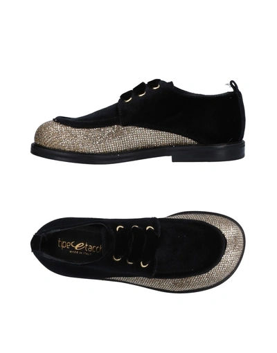 Shop Tipe E Tacchi Laced Shoes In Black