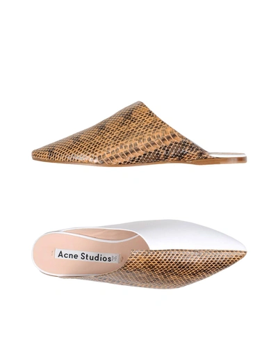 Shop Acne Studios Mules And Clogs In White