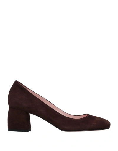 Shop Anna F Pumps In Cocoa