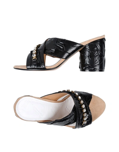 Shop Maison Margiela Sandals In Black