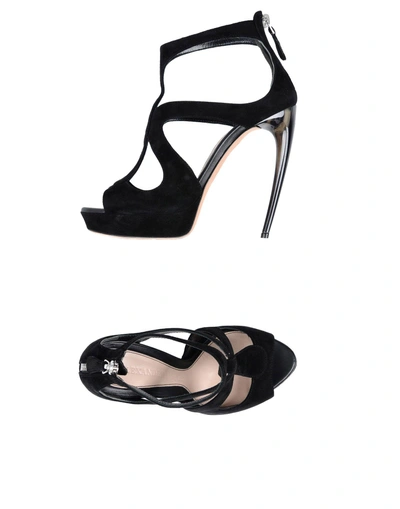 Shop Alexander Mcqueen Sandals In Black