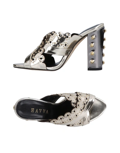 Shop Havva Sandals In Silver