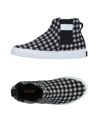 Shop Msgm Sneakers In Grey