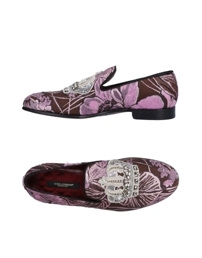Shop Dolce & Gabbana Loafers In Light Purple
