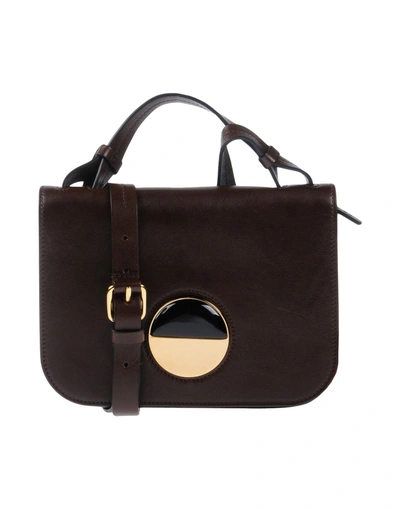 Shop Marni Cross-body Bags In Dark Brown