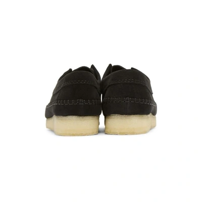 Shop Clarks Originals Black Suede Weaver Moccasins