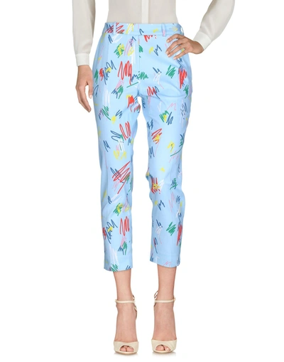 Shop Mira Mikati Casual Pants In Sky Blue