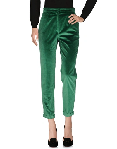 Shop Dolce & Gabbana Woman Pants Green Size 2 Cotton, Elastane