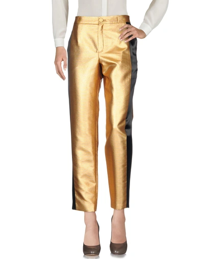 Shop Lanvin Pants In Camel