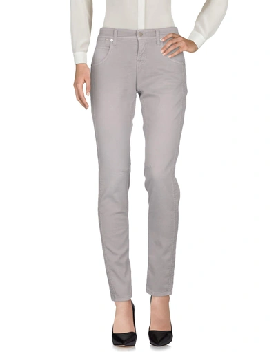Shop Cambio Casual Pants In Light Grey