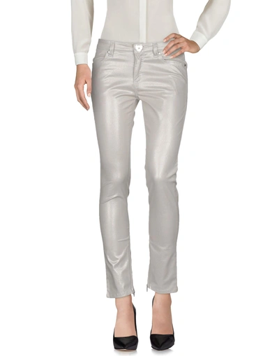 Shop Moschino Casual Pants In Light Grey
