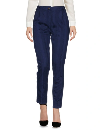 Shop Maison Scotch Casual Pants In Dark Blue