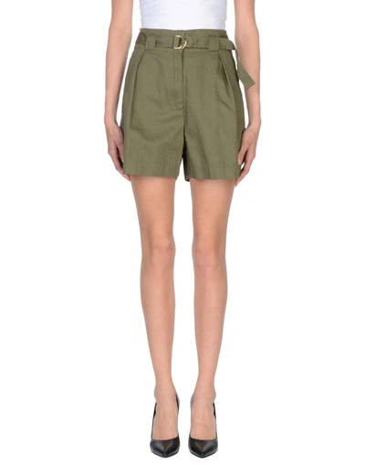 Shop Alexander Wang T Shorts In Military Green