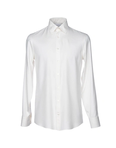 Shop Alexander Mcqueen Solid Color Shirt In Ivory