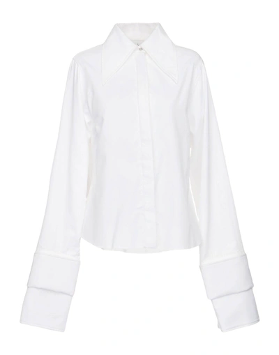 Shop Marques' Almeida Solid Color Shirts & Blouses In White