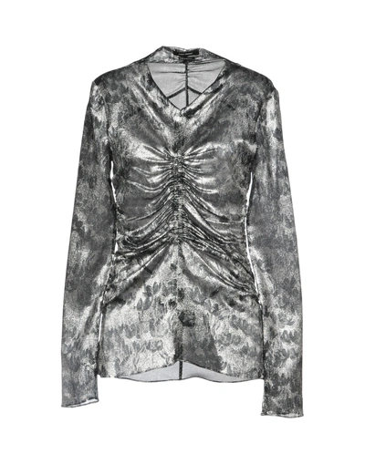 Shop Isabel Marant Blouses In Silver