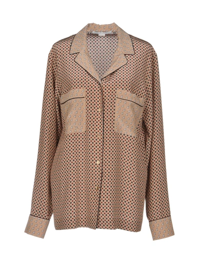 Shop Stella Mccartney Shirts In Light Brown