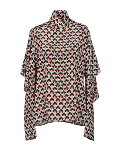 Shop Marni Blouses In Grey