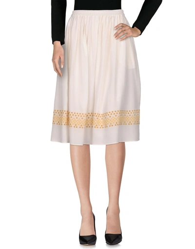 Shop Vanessa Bruno 3/4 Length Skirt In White