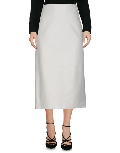 Shop The Row 3/4 Length Skirts In Ivory