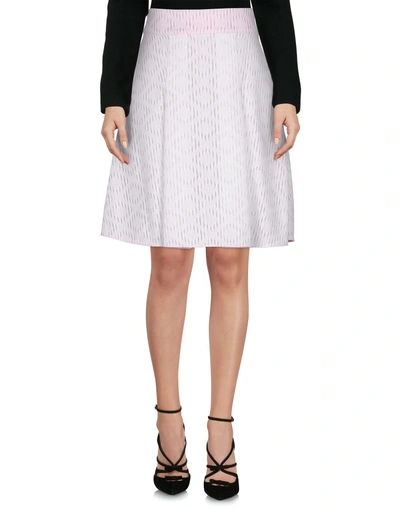 Shop Emanuel Ungaro Knee Length Skirt In White