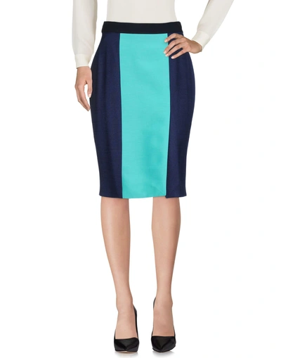Shop Roksanda Knee Length Skirt In Dark Blue
