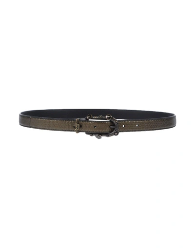 Shop Bottega Veneta Belts In Military Green