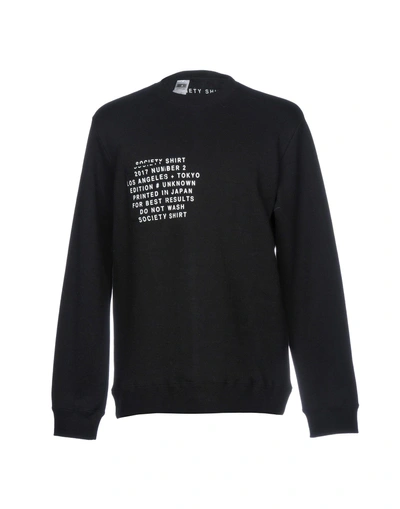 Shop Society Sweatshirt In Black