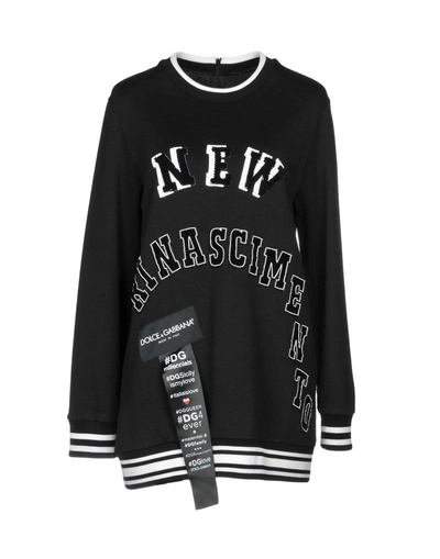 Shop Dolce & Gabbana Sweatshirts In Black